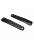 MANIVELLE DROITE + GAUCHE STRONGLIGHT MAGAN3 170mm NOIR CARRE JIS POUR PANASONIC - YAMAHA - ANANDA (DEPORT 10mm)