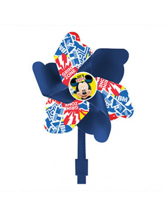 MOULIN A VENT DISNEY MICKEY BLEU FIXATION CINTRE  (VENDU A L UNITE)