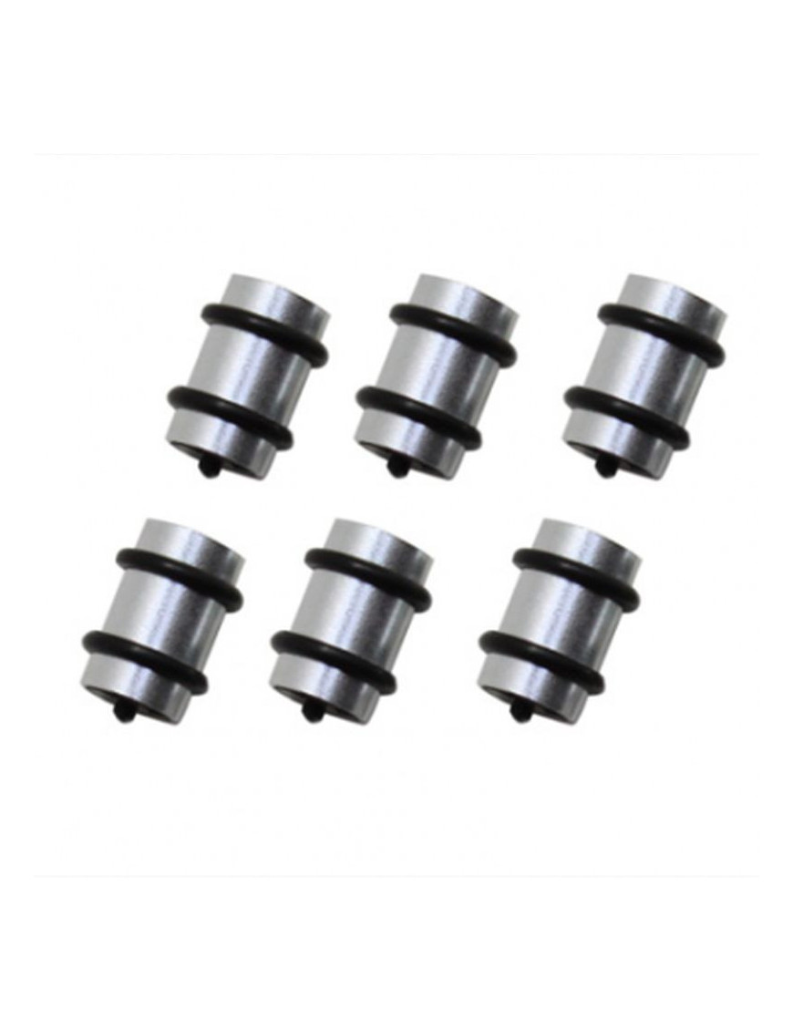 O RING DERAILLEUR VTT ALU ARGENT (KIT DE 6 PIECES)
