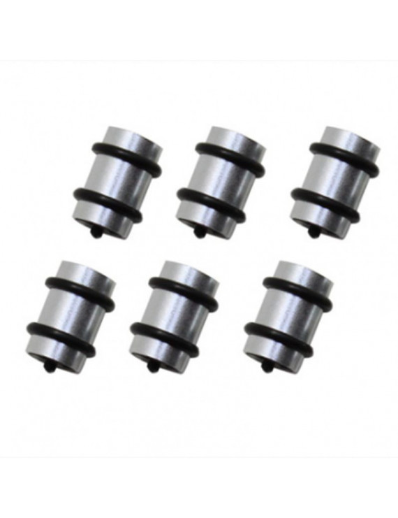 O RING DERAILLEUR VTT ALU ARGENT (KIT DE 6 PIECES)