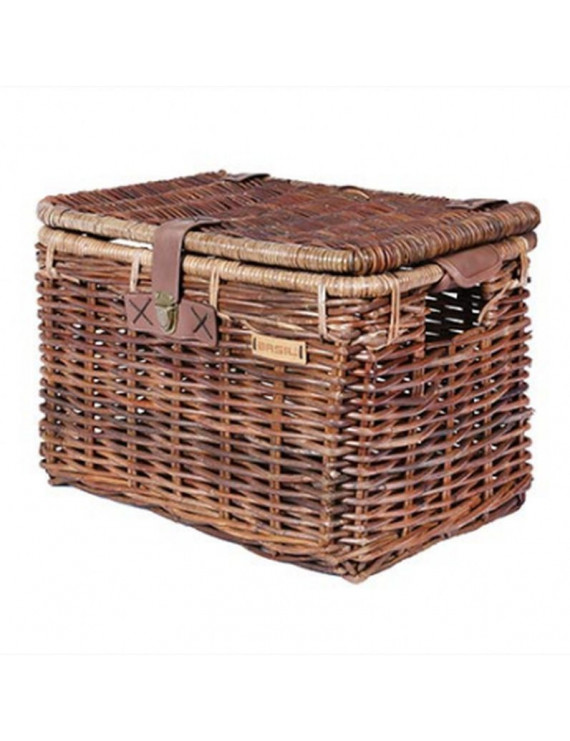 PANIER AVANT-ARRIERE BASIL DENTON L OSIER NATURE AVEC RABAT (45x32x32cm) (SANS FIXATION)