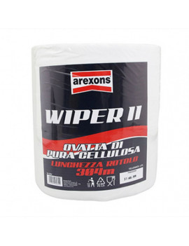 Papier bobine essuie-main arexons wipper ii ouate blanc (800 feui...
