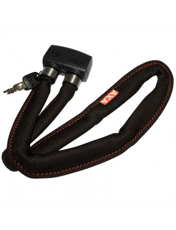 ANTIVOL VELO PLIABLE AXA FOLDABLE 600 A CLE DIAM 6mm L0.95M GRIS FONCE (AVEC FIXATIONS SUR CADRE)