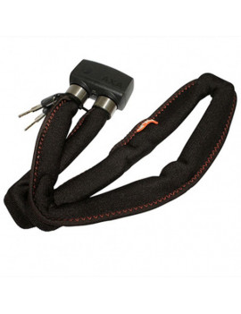 ANTIVOL VELO PLIABLE AXA FOLDABLE 800 A CLE DIAM 8mm L1.00M GRIS FONCE (AVEC FIXATIONS SUR CADRE)