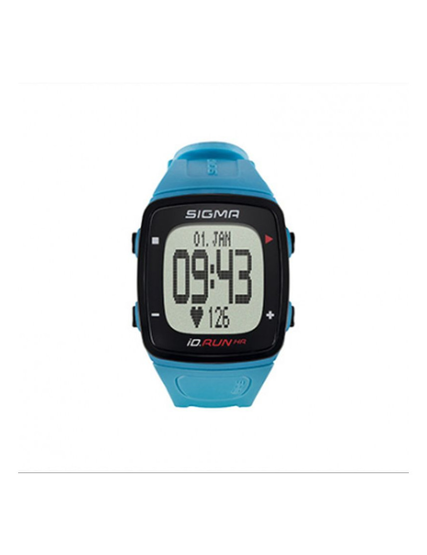 MONTRE GPS CARDIO SIGMA ID.RUN HR BLEU 10 FONCTIONS DONT DISTANCE ET VITESSE GPS PRISE DE LA FREQUENCE CARDIAQUE AU POIGNET