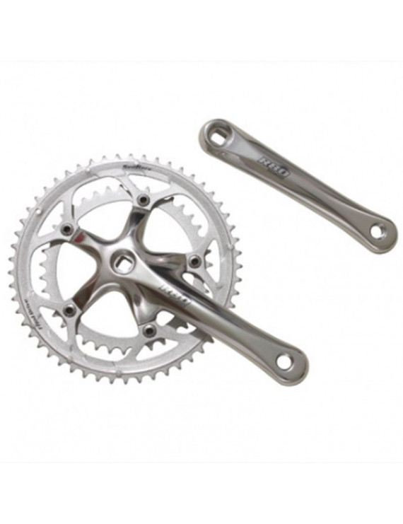 PEDALIER ROUTE SUNRACE R80 8-9V. ARGENT 170mm 52-42 (AXE CARRE)