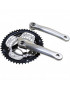 PEDALIER VTT P2R 7-8V. ALU ARGENT 170mm 48-38-28 (BOITIER 118mm)