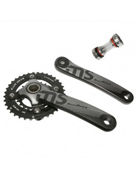 PEDALIER VTT SUNRACE 10V. MS10 ALU NOIR 175mm 36-22 INTEGRE AVEC CUVETTE