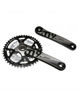 PEDALIER VTT SUNRACE 9-10V. MS954 ALU NOIR 175mm 44-32-22 INTEGRE AVEC CUVETTE