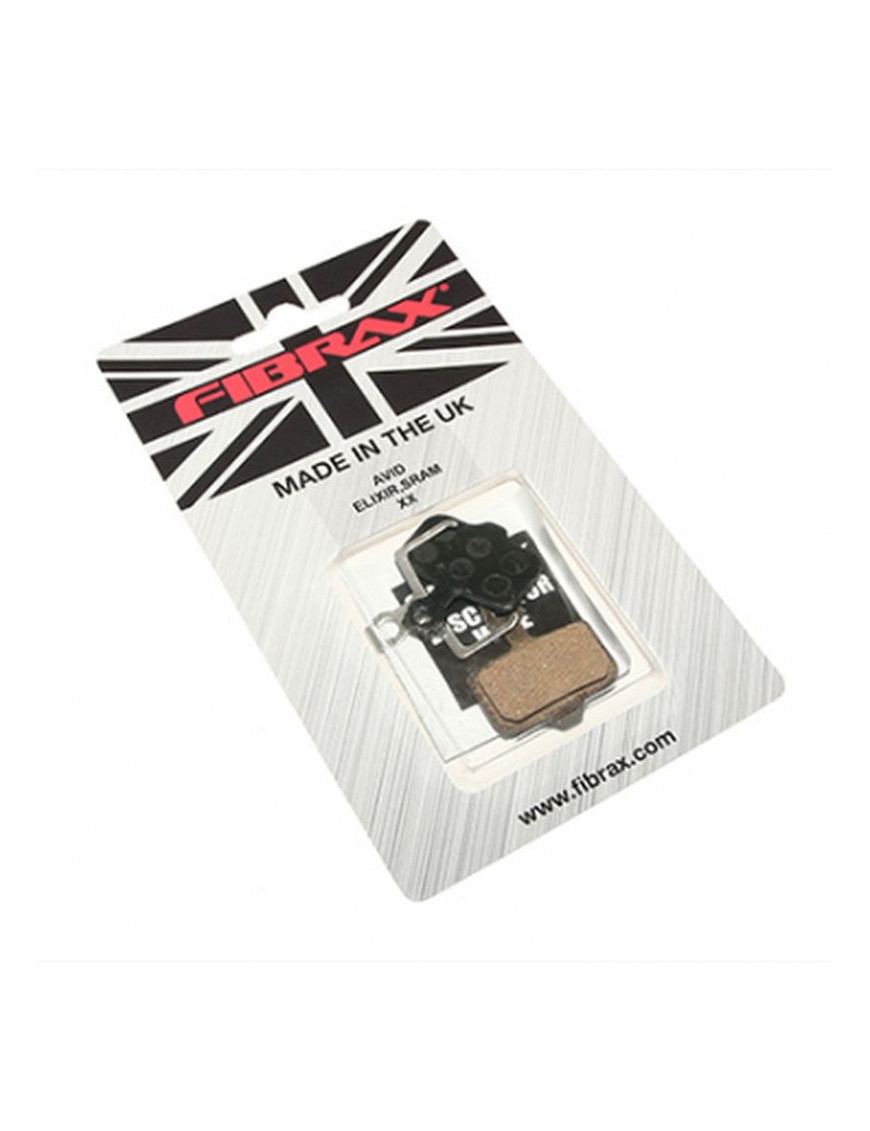 PLAQUETTE DE FREIN VTT POUR AVID ELIXIR, SRAM XX  (FIBRAX SEMI-METAL)