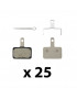 PLAQUETTE DE FREIN VTT POUR SHIMANO DEORE M515-M486-M485-M575-M395... RESINE (SHIMANO) -B01S (BOX DE 25 PAIRES)