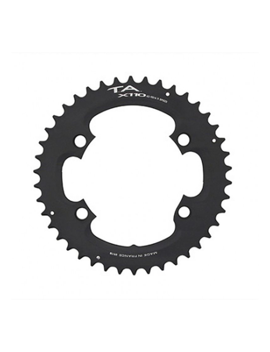 PLATEAU ROUTE 4BRA D.110 POUR SHIMANO ULTEGRA R8000 - 6800 TA X110 42DTS EXTERIEUR COMPATIBLE SHIMANO 105  5800+R7000-DURA ACE 