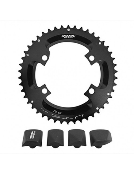 PLATEAU ROUTE 4BRA D.110 POUR SHIMANO ULTEGRA R8000 - R8050 MICHE 46DTS EXTERIEUR NOIR 11V.