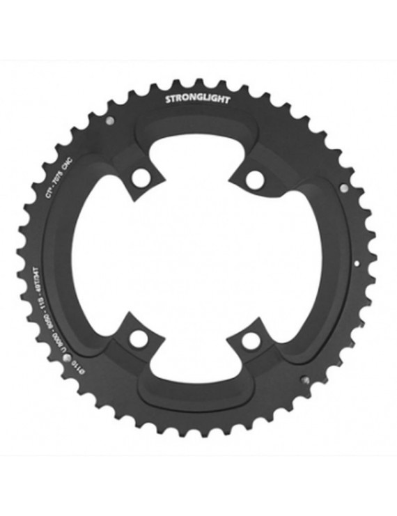 PLATEAU ROUTE 4BRA 49DTS EXTERIEUR TYPE SHIMANO ULTEGRA R8000-8050 NOIR CT2 STRONGLIGHT 11V. (POUR PLATEAU 34DTS)