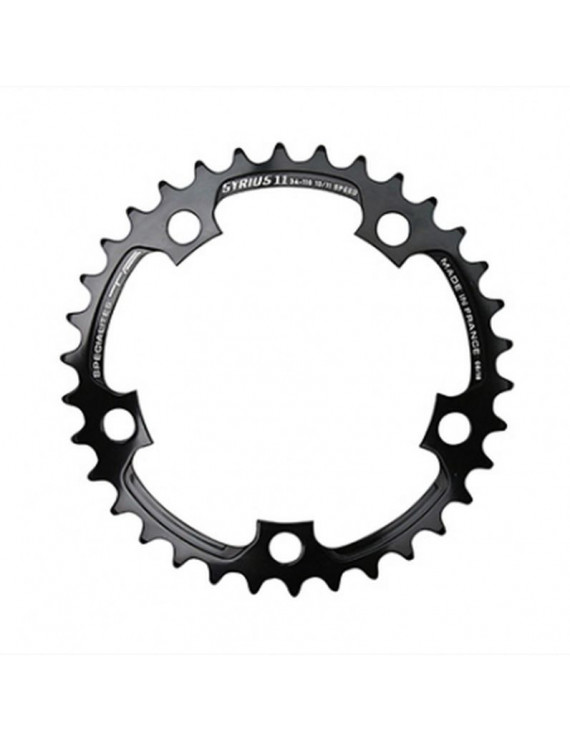 PLATEAU ROUTE 5BRA D.74 TA ZELITO 24DTS TRIPLE INTERIEUR NOIR ALU 7075 TYPE SHIMANO 9-10V.