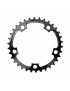 PLATEAU ROUTE 5BRA D.74 TA ZELITO 26DTS TRIPLE INTERIEUR NOIR ALU 7075 TYPE SHIMANO 9-10V.