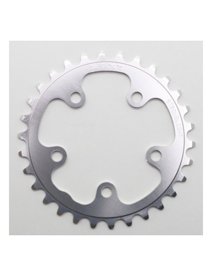 PLATEAU ROUTE 5BRA D.74 STRONGLIGHT 30DTS TRIPLE ARGENT ALU 7075  9-10V.