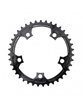 PLATEAU ROUTE 5BRA D.110 TA SYRIUS 36DTS INTERIEUR NOIR ALU 7075 TYPE SHIMANO 10-11V.