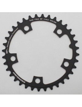 PLATEAU ROUTE 5BRA 36DTS D.110 COMPACT INTERIEUR NOIR CT2 STRONGLIGHT TYPE SHIMANO 10-11V.