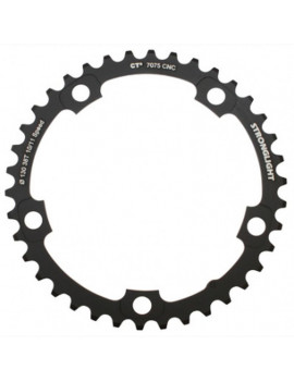 PLATEAU ROUTE 5BRA D.130 POUR SHIMANO ULTEGRA 6700 STRONGLIGHT CT2 38DTS INTERIEUR COMPATIBLE DURA-ACE 7900 NOIR 10V.