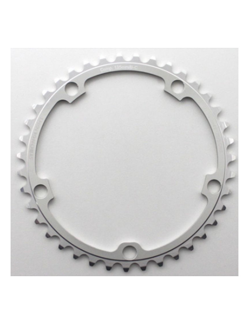 PLATEAU ROUTE 5BRA D.135 STRONGLIGHT ULTRA TORQUE 39DTS INTERIEUR CAMPAGNOLO ARGENT ALU 7075 9-10V.