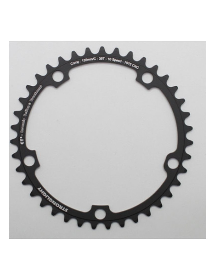 PLATEAU ROUTE 5BRA D.135 STRONGLIGHT ULTRA TORQUE 39DTS INTERIEUR CAMPAGNOLO NOIR CT2 11V.