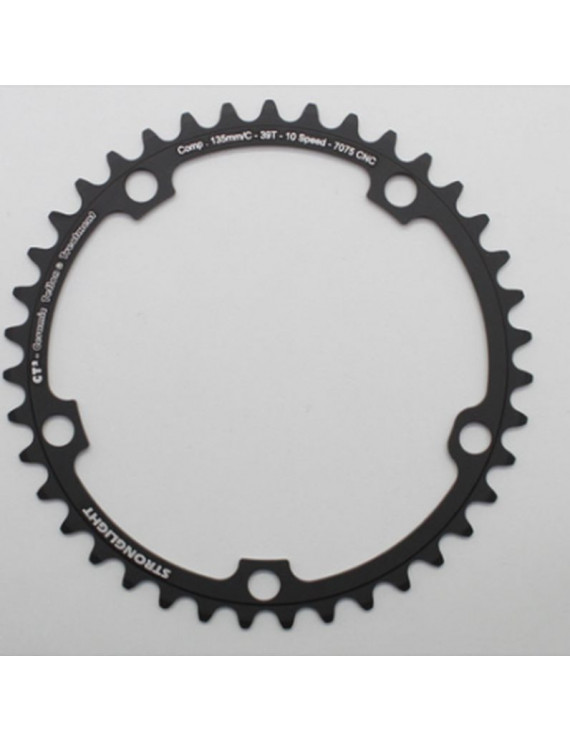 PLATEAU ROUTE 5BRA D.135 STRONGLIGHT ULTRA TORQUE 39DTS INTERIEUR CAMPAGNOLO NOIR CT2 11V.