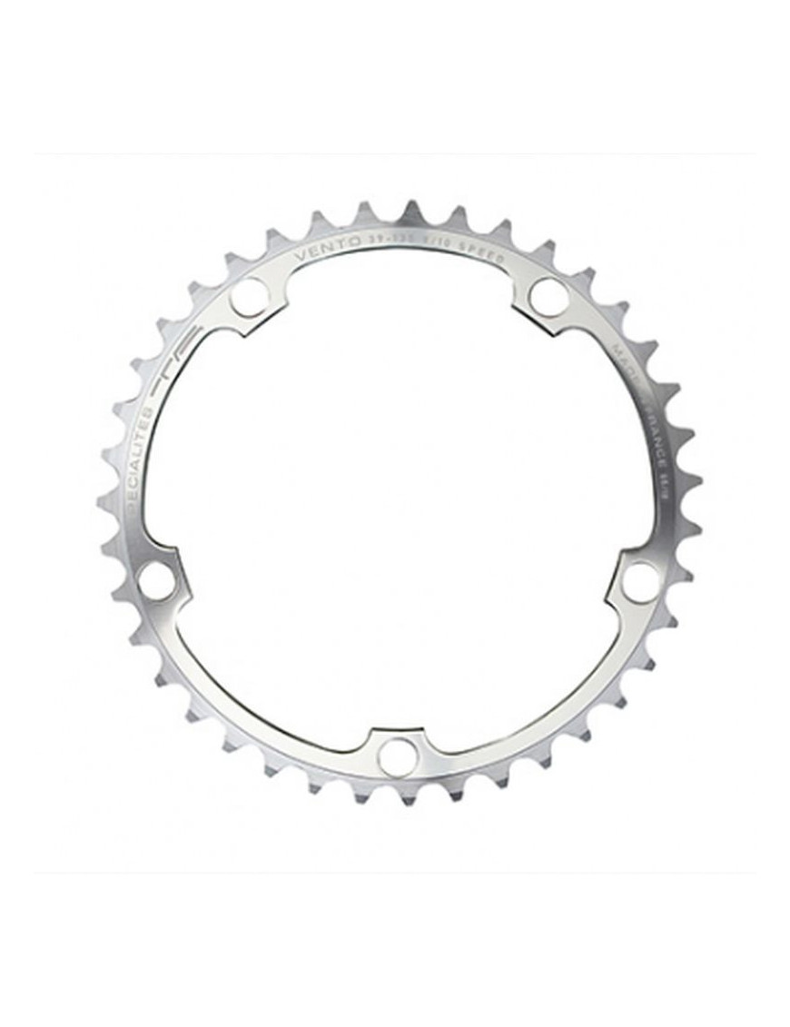 PLATEAU ROUTE 5BRA D.135 TA VENTO 39DTS INTERIEUR ARGENT ALU 7075 TYPE CAMPAGNOLO 9-10V.