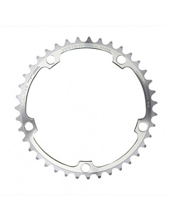 PLATEAU ROUTE 5BRA D.135 TA VENTO 39DTS INTERIEUR ARGENT ALU 7075 TYPE CAMPAGNOLO 9-10V.