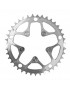 PLATEAU ROUTE 5BRA D.135 TA VENTO TRIPLE 39DTS PORTEUR ARGENT ALU 7075 TYPE SHIMANO 9-10V.