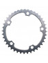 PLATEAU ROUTE 5BRA D.130 MICHE 40DTS INTERIEUR TYPE SHIMANO ARGENT 9-10V.