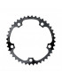 PLATEAU ROUTE 5BRA D.130 TA ALIZE 40DTS INTERIEUR NOIR ALU 7075 TYPE SHIMANO 8-9-10V.