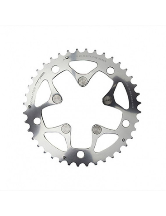 PLATEAU ROUTE 5BRA D.130 TA ALIZE TRIPLE 42DTS PORTEUR ARGENT ALU 7075 TYPE SHIMANO 8-9-10V.