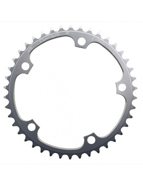 PLATEAU ROUTE 5BRA 42DTS D.135 CAMPA INTERIEUR ARGENT ALU MICHE (AXE CARRE) 9-10V.