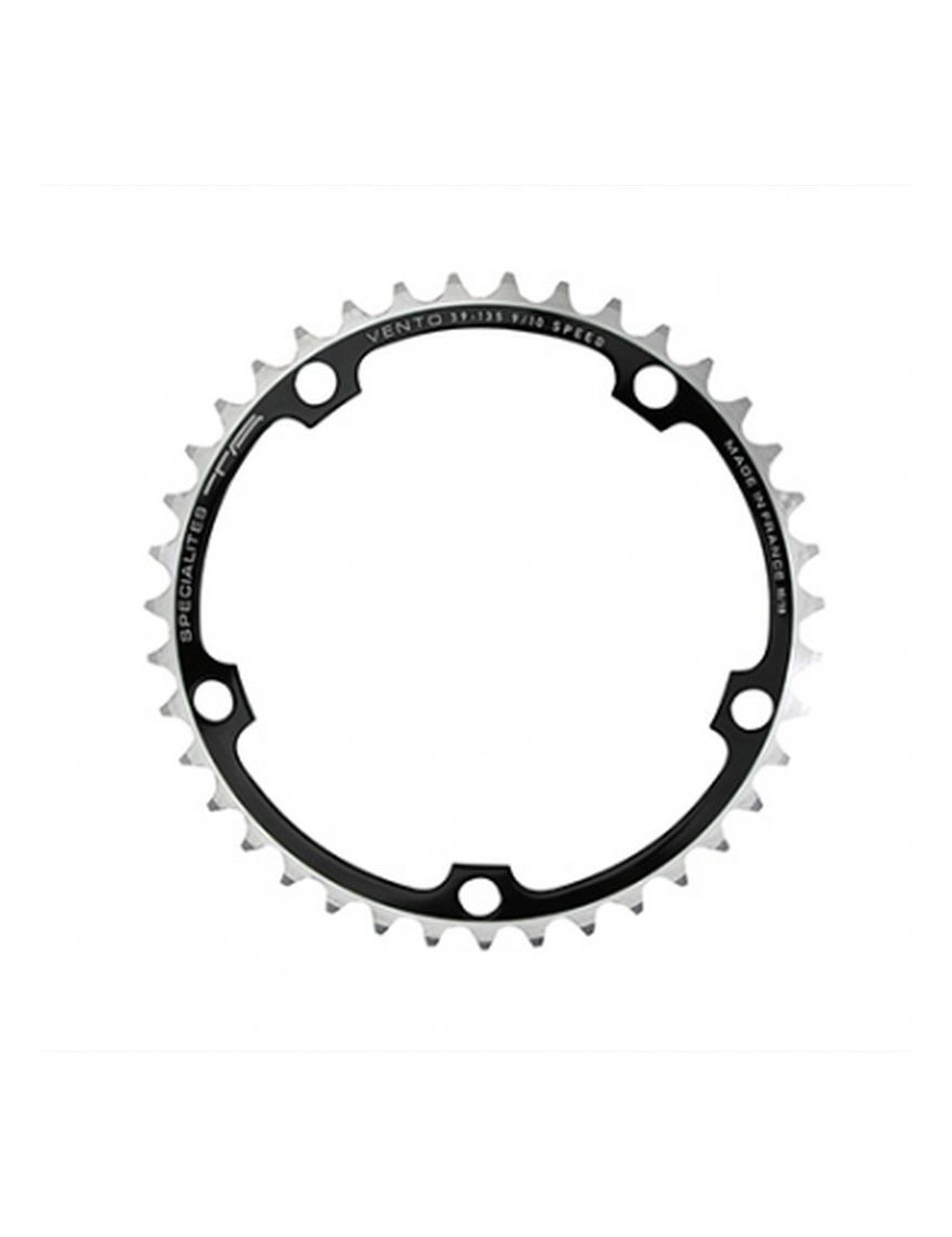PLATEAU ROUTE 5BRA D.135 TA VENTO 42DTS INTERIEUR NOIR ALU 7075 TYPE CAMPAGNOLO 9-10V.
