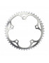 PLATEAU ROUTE 5BRA D.130 TA ALIZE 48DTS EXTERIEUR ARGENT ALU 7075 TYPE SHIMANO 8-9-10V.
