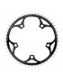 PLATEAU ROUTE 5BRA D.130 TA ALIZE 50DTS EXTERIEUR NOIR ALU 7075 TYPE SHIMANO 8-9-10V.