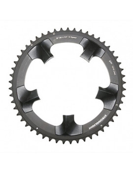 PLATEAU ROUTE 5BRA D.130 POUR SHIMANO ULTEGRA 6700 STRONGLIGHT CT2 53DTS EXTERIEUR COMPATIBLE DURA-ACE 7900 NOIR 10V.