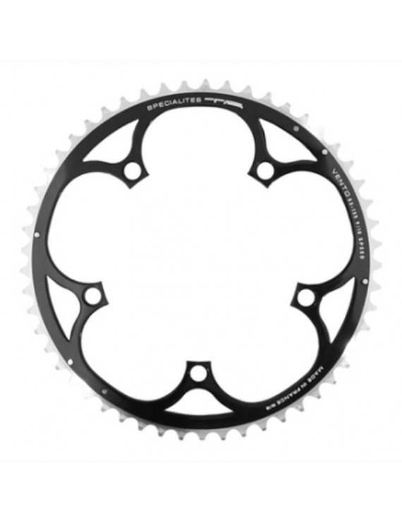 PLATEAU ROUTE 5BRA D.135 TA VENTO 53DTS EXTERIEUR NOIR ALU 7075 TYPE CAMPAGNOLO 9-10V.