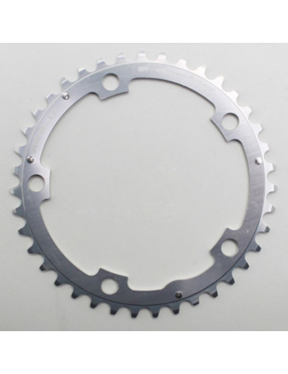 PLATEAU ROUTE 5BRA D.130 STRONGLIGHT 39DTS TRIPLE MILIEU ARGENT ALU 7075 TYPE SHIMANO 9-10V.