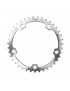 PLATEAU ROUTE 5BRA D.130 TA ALIZE TRIPLE 42DTS MILIEU ARGENT ALU 7075 TYPE SHIMANO 8-9-10V.
