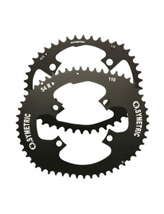 PLATEAU ROUTE KIT 4BRA D.110 OSYMETRIC 54X42DTS NOIR 11-10V. POUR SHIMANO DURA-ACE 9000-ULTEGRA 6800 - 105  5800