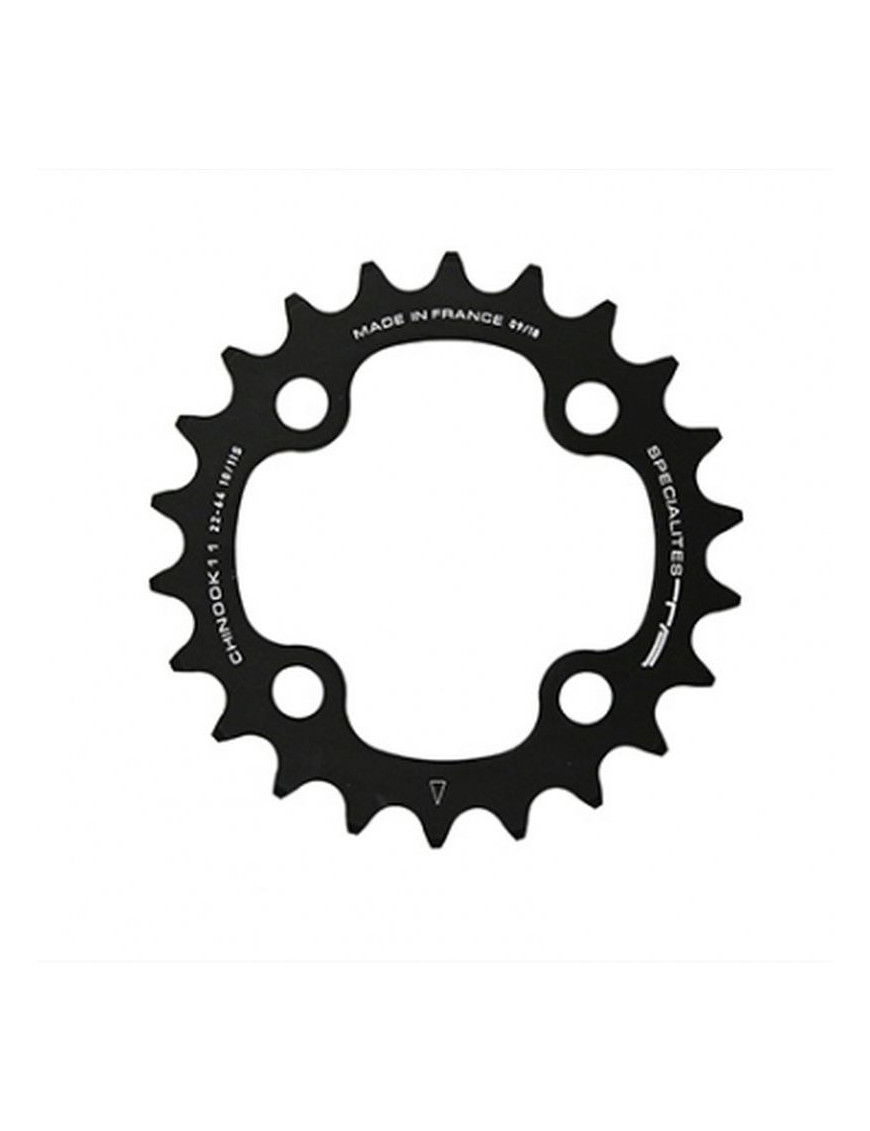 PLATEAU VTT 4BRA DOUBLE-TRIPLE 34DTS D.104 EXTERIEUR CHINOOK NOIR ALU TA POUR SHIMANO - SRAM - RACE FACE - FSA 9-10-11V.  (COMP
