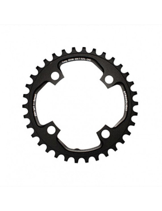 PLATEAU VTT 4BRA D.94 POUR SRAM X01 STRONGLIGHT 34DTS MONO NOIR ALU 7075 11V. - EPAISSEUR 5mm