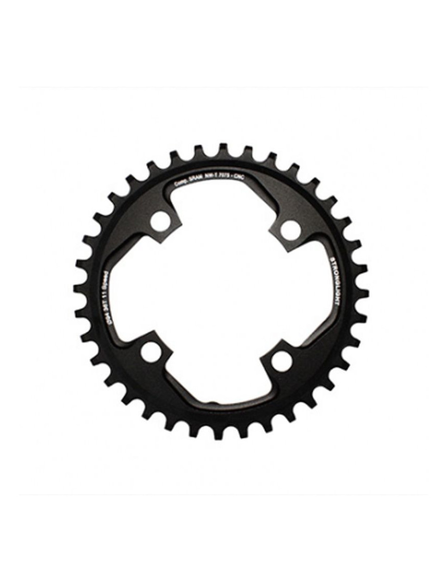 PLATEAU VTT 4BRA D.94 POUR SRAM X01 STRONGLIGHT 36DTS MONO NOIR ALU 7075 11V. - EPAISSEUR 5mm