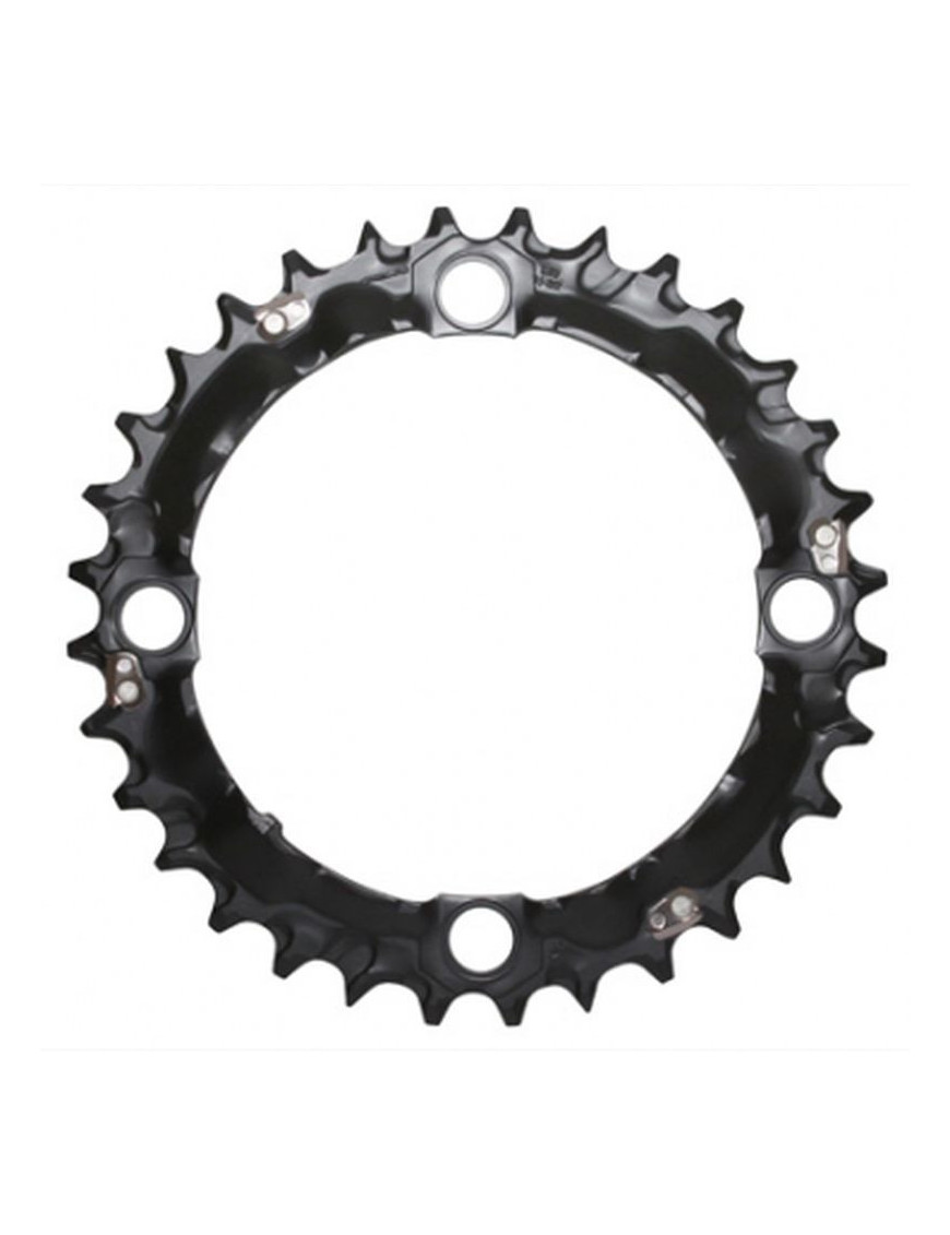 PLATEAU VTT 4BRA D.104 POUR SHIMANO DEORE M480 TRIPLE 32DTS MILIEU ORIGINE 9V. NOIR