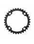 PLATEAU VTT 4BRA TRIPLE 44DTS D.104 EXTERIEUR CHINOOK NOIR ALU TA POUR SHIMANO - SRAM - RACE FACE - FSA 9-10-11V.