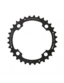 PLATEAU VTT 4BRA TRIPLE 46DTS D.104 EXTERIEUR CHINOOK NOIR ALU TA POUR SHIMANO - SRAM - RACE FACE - FSA 9-10-11V.