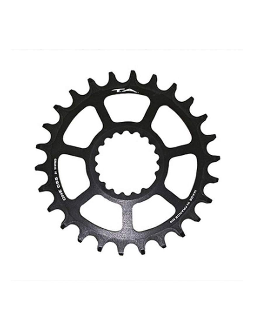 PLATEAU VTT DIRECT MOUNT POUR CANNONDALE Ai TA ONE C55 26DTS COMPATIBLE FSA TA 10-11-12V. NOIR (DEPORT 6mm)