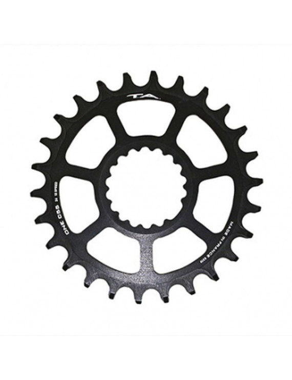 PLATEAU VTT DIRECT MOUNT POUR CANNONDALE Ai TA ONE C55 26DTS COMPATIBLE FSA TA 10-11-12V. NOIR (DEPORT 6mm)